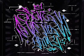 Skypilot | Layered Graffiti Font