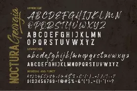 Noctura Georgia font