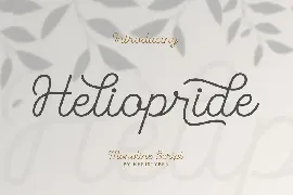 Heliopride Monoline Font