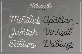 Heliopride Monoline Font