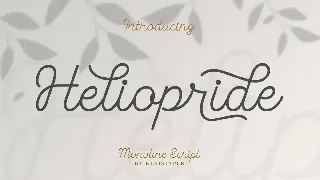 Heliopride Monoline Font