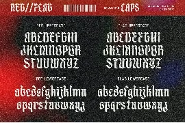 Metal Soup Blackletter Typeface font