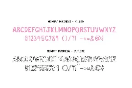 Monday Madness Font Duo