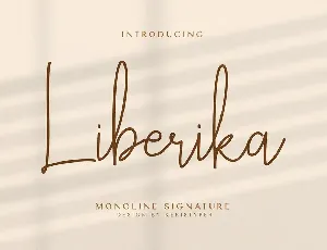 Liberika Handwritten Font