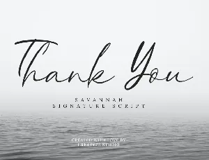 Savannah Signature Script font