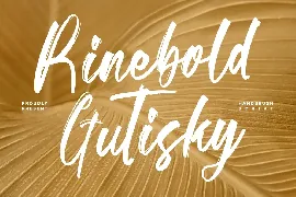 Rinebold Gutisky Handbrush Script Font