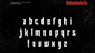 Halivelavierta font