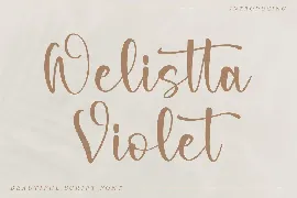 Welistta Violet Script Font