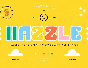 Hazzle Typeface font