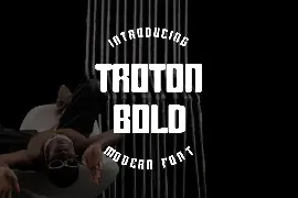 Troton bold font