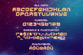 Cybersky - a Retro Futuristic Font