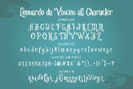 Leonardo da Vincen font