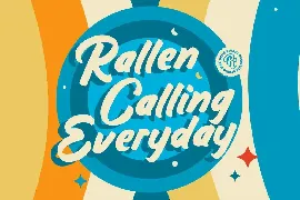 Rallen - Retro Script Font