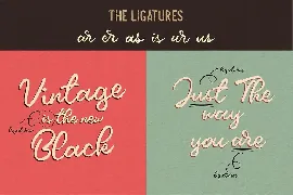 Vintage Script Font