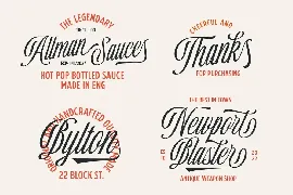 Ballpricks Vintage Script & Sans font