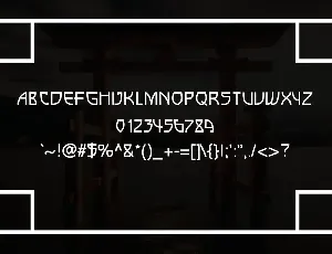 Vierra Faux Japanese Font