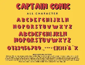 CaptainComic - Comic Display Font