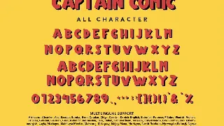 CaptainComic - Comic Display Font