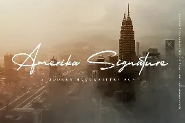 Amerika Signature font