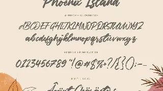 Phoenix Island Script Font