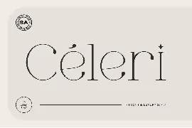 CÃ©leri - Modern Serif font