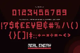 Real Enemy - Handmade Brush Font