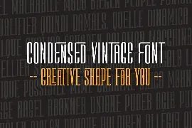 KABOORE | Retro Condensed Font