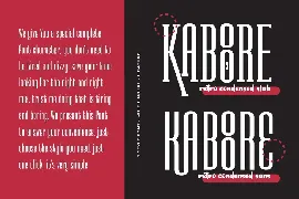 KABOORE | Retro Condensed Font