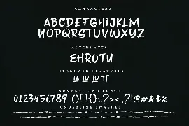 Saber Brush font