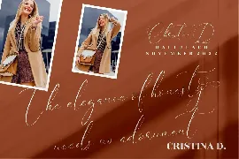 Cristtina Delmonte Beautiful Script font