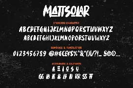 Mattsolar - Brush Font