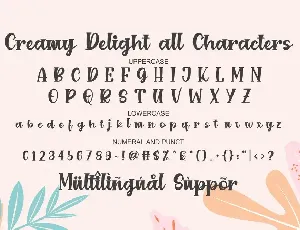 Creamy Delight font