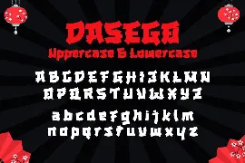 DASEGO - Japanese style font