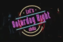 Night Vibes - Neon Light Font