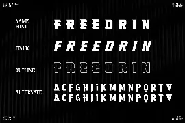 Freedrin - A Modern Typeface font