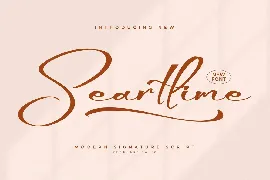 Seartlime Modern Signature Script Font