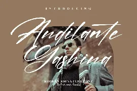 Andilante Gashina Modern Signature Font