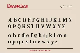 Konsteline font