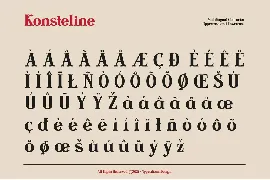 Konsteline font