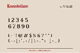 Konsteline font