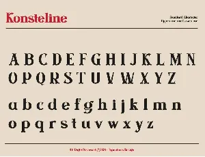 Konsteline font