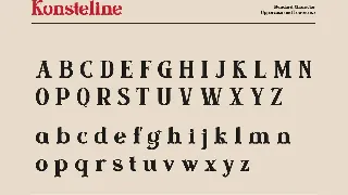 Konsteline font