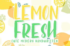 Lemon Fresh font