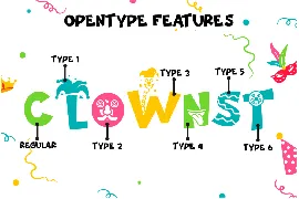 Night Clown - Quirky Clown Font