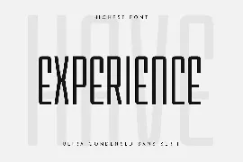 Highest - Ultra Condensed Sans Serif font