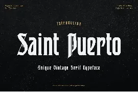 Saint Puerto font