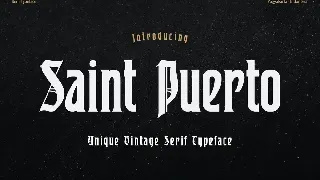 Saint Puerto font