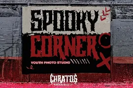 CHRATOS - Black Metal Display Font