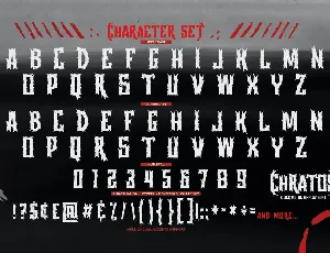 CHRATOS - Black Metal Display Font