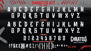 CHRATOS - Black Metal Display Font